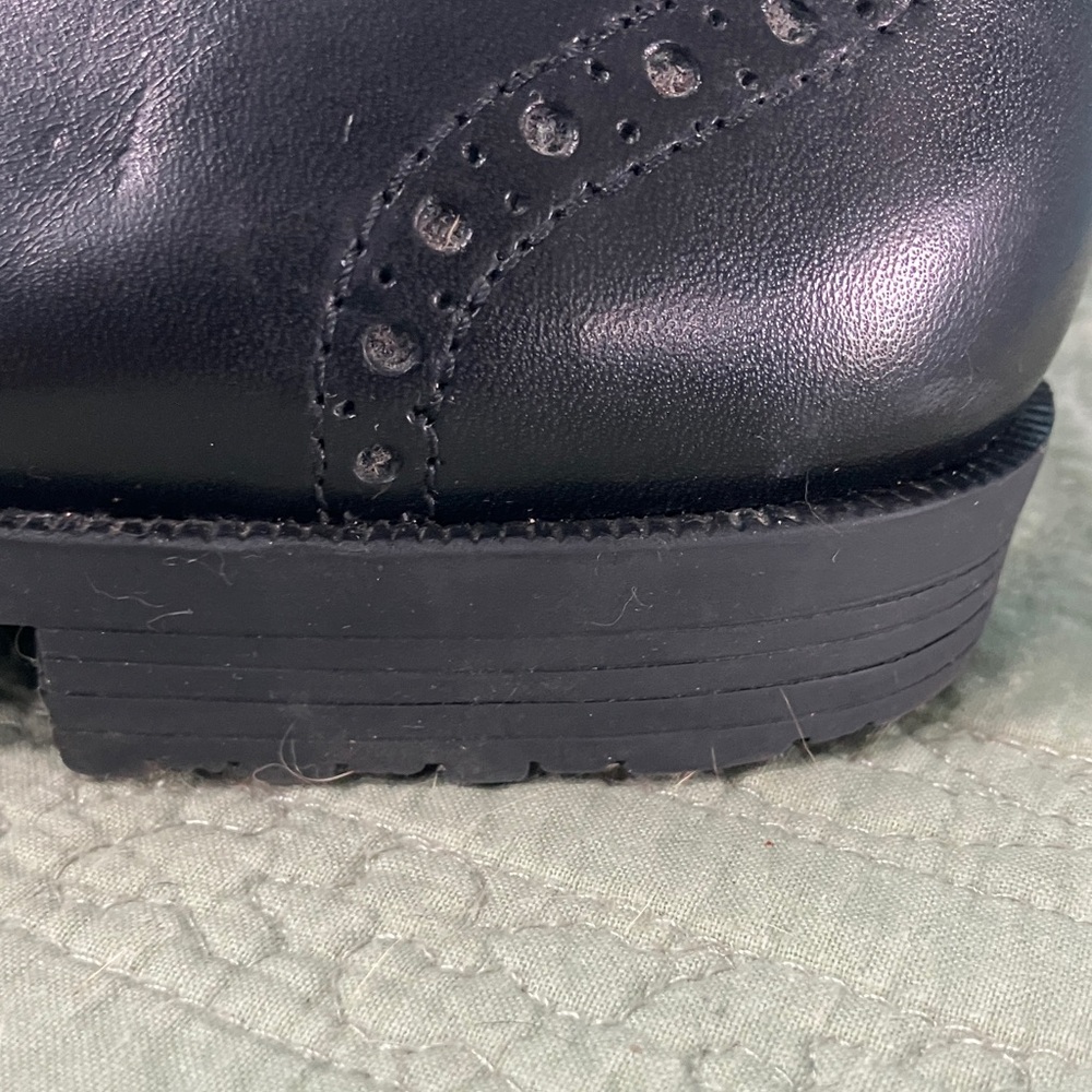 Etienne Aigner Black Leather Penny Loafers “Mallory” Women’s Size 7M - Picture 14 of 15